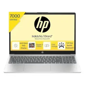 HP 15 AMD Ryzen 3 7320U Front View