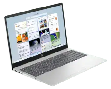 HP 15 AMD Ryzen 3 7320U Side View