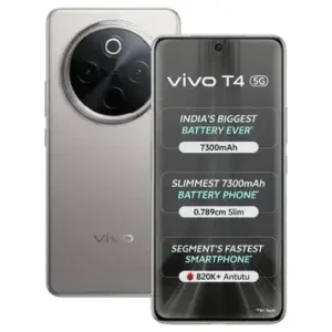 Front view of Vivo T4 5G smartphone