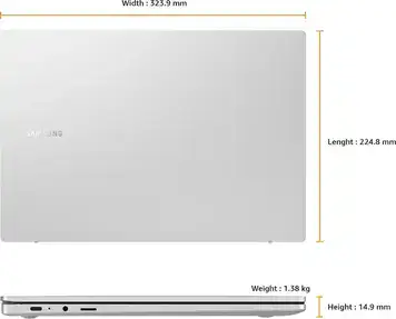 Samsung Galaxy Book Go Back View