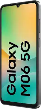 Side profile of Samsung Galaxy M06 5G smartphone