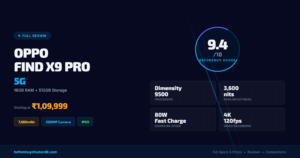 Oppo Find X9 Pro 5G Review India price specs