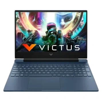 HP Victus 15-fa1227TX gaming laptop in Performance Blue with Intel Core i5 12th Gen and NVIDIA RTX 2050