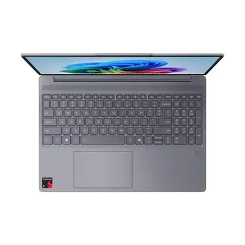 Top-down view of Lenovo IdeaPad Slim 3 83N3002QIN keyboard with numeric keypad and Mylar trackpad