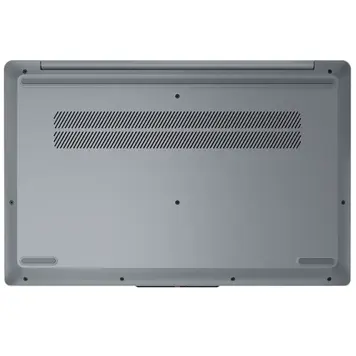 Lenovo IdeaPad Slim 3 15IAH8 bottom panel showing dual ventilation grilles for i5-12450H thermal cooling
