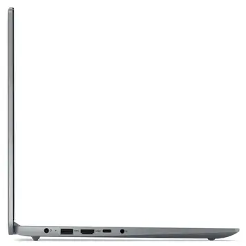 Lenovo IdeaPad Slim 3 15IAH8 left side showing USB-A 3.2, HDMI 1.4b, USB-C 3.2 Gen 1 and 3.5mm audio jack ports