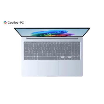 Top-down view of Samsung Galaxy Book 4 Edge NP750XQB-KA1IN Pro keyboard with numeric keypad and AI Copilot key