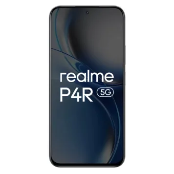 Realme P4R 5G 128GB 6GB front view showing punch-hole selfie camera in Black